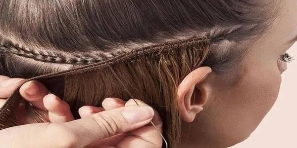 اموزش اکستنشن مو دوختی