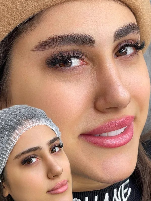 عکس میکرو ابرو در مرکز زیبایی مریم حمزه ای